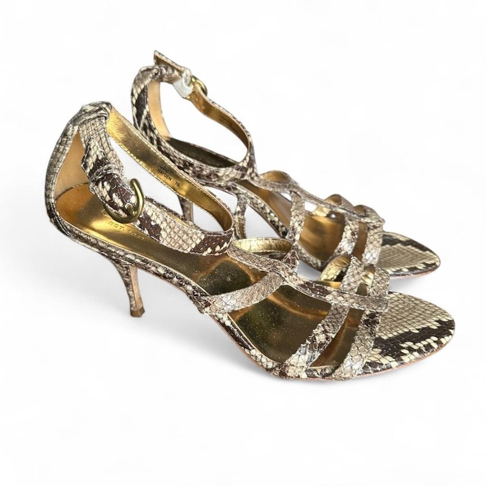 Coach Snakeskin Patterned Heels